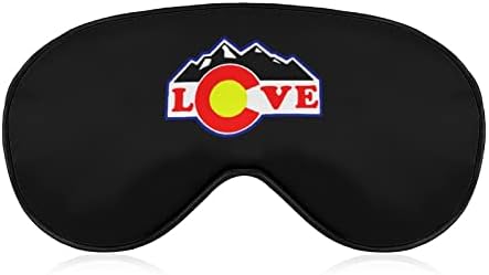 Ја Сакам Маската За Очи Во Колорадо Со Прилагодлив Ремен За Мажи И Жени Ноќно Спиење Патување Дремка