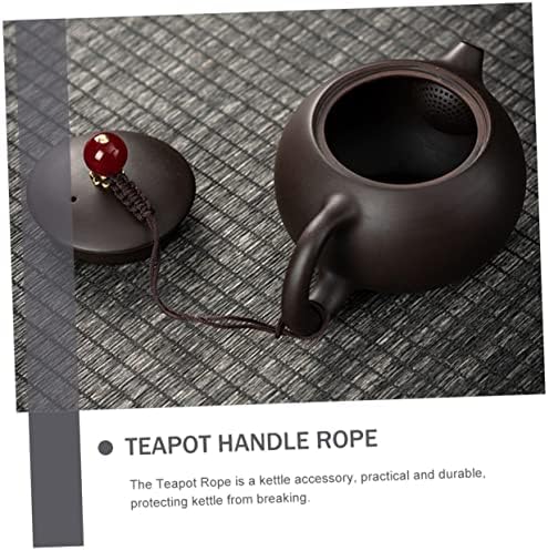 Mobestech 100pcs чајник јаже јапонски садови за чај керамички чај котел жолт чај котел чајник ланјард кинески чајник за чај церемонија