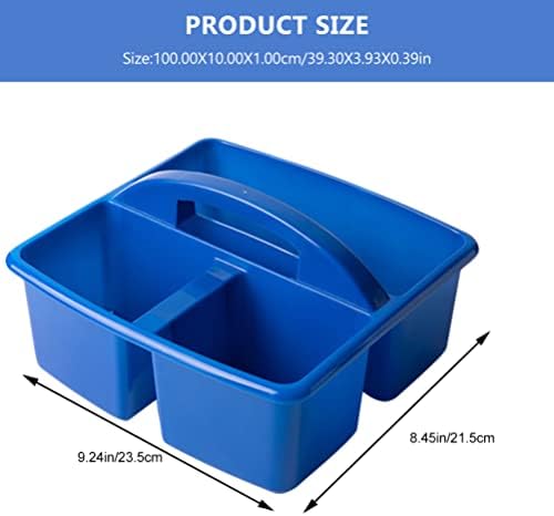 Алатка за чистење на пластична алатка за пластична корпа, преносни 3 оддели Поделени организатор за складирање на чистење со