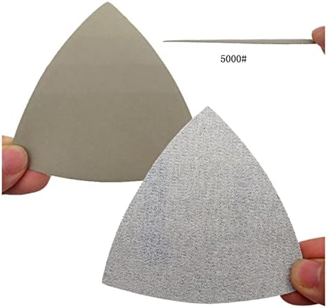 Zsblxhhjd Абразивна шкурка суво и влажна триаголник со влечење на тркалото и ринг-шкурка силиконски карбид 60-10000 абразивна алатка за полирање на мрежа