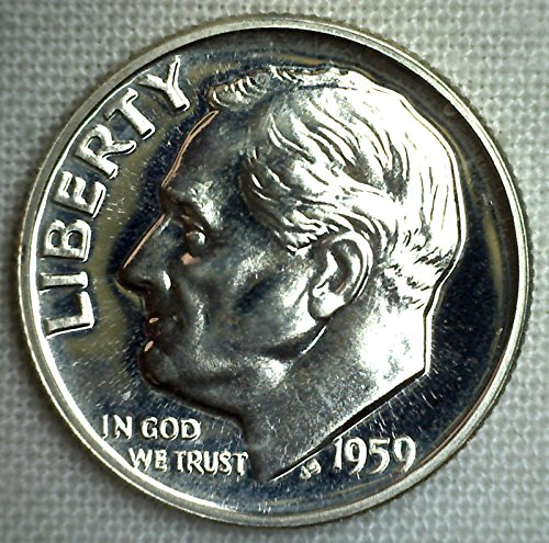 1957 1958 1959 Сребрена Рузвелт Димес 3 ДИЈАМАНТ ДОКАЗ Монети