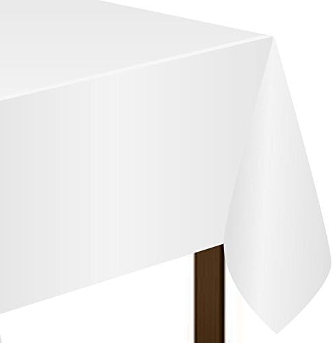 Амскам Правоаголна Забава-покривки за маса, 54 х 108, Бело