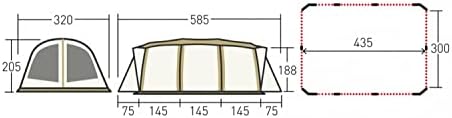 Огава Аполон кампувајќи шатор за тунел на отворено