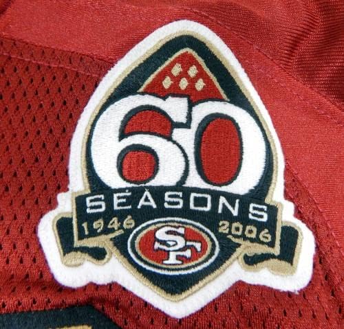 2006 сан Франциско 49ers 92 Игра Издадени Црвениот Дрес 60-Ти Сезони Лепенка 48 DP30909-Непотпишан Нфл Игра Користи Дресови