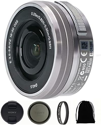 Dslr Дигитални Камери без огледала автоматски Фокус Пакет Објектив Sony e 16-50mm f/3.5-5.6 Осс Моќ Зум ЛЕЌИ SELP1650 APS - C Формат
