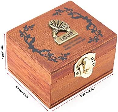 WPYYI MINI дрвена рака музичка кутија метал ретро механичко моделирање занаети роденденски подарок дома украси