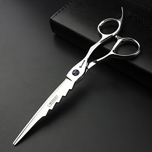 6.5 сребрени професионални ножици за коса остри сечење 400с челични ножици