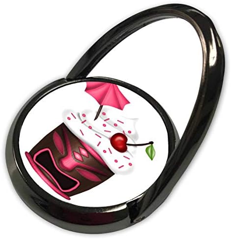 3drose Ана Мари Баг - Симпатични илустрации - Симпатична розова тики Тропски коктел илустрација - Телефонски прстен