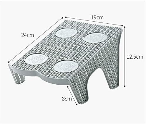 Htllt практични и удобни слотови за чевли Организатор прилагодливи лавици за чевли Држач за заштеда на простории 8 парчиња сет, бело