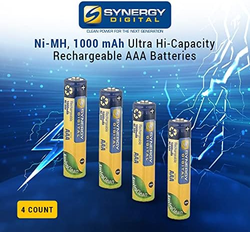 Синергија дигитална батерија без безжични телефони, компатибилна со Panasonic KX-TG6841B безжичен телефон, ултра hi-капацитет батерија