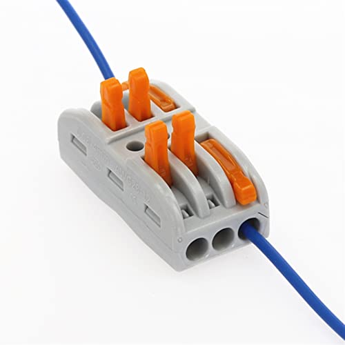 Конектор за кабел за жици на Ganyuu SPL-3 32A/250V проводнички терминален блок навој на нишки 0,08-2,5мм