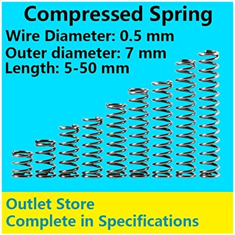 Изворите на компресија се погодни за повеќето поправка I ротор притисок на пролетниот компресија на пролетната жица со дијаметар од 0,5мм,