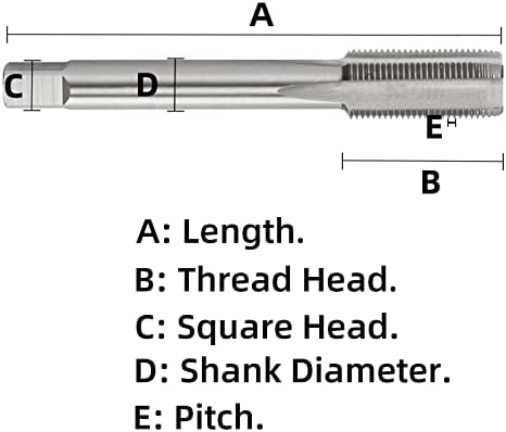 Aceteel метричка нишка Допрете M62 X 1,5, HSS машина Допрете десна рака M62x1.5 mm
