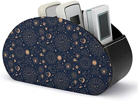 Galaxy Space Constellation Gholders Pu Fore Caddy Storage Coxizer Box со 5 оддели за материјали за домашни канцеларии
