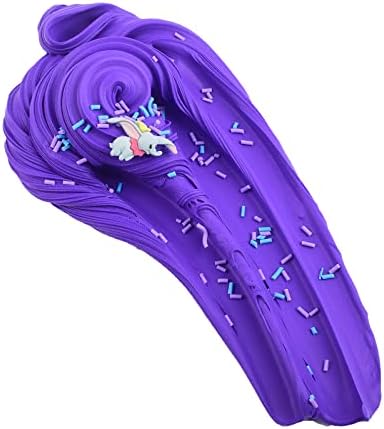 Purple Butter Slime, DIY стрес играчка играчка миризлива лигите со симпатични забавни урки, роденденски подароци за момчиња за девојчиња, забава за забава