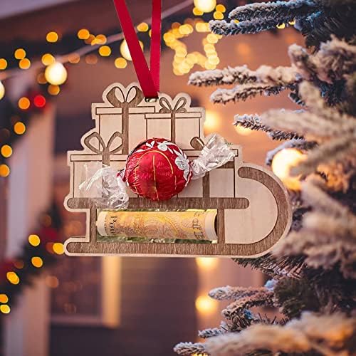 Декор Божиќна чоколадна слаткарска подарок што виси украс занаетчиски занает занаетчиски додаток за автомобили декор дрво креативно