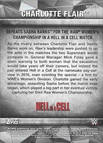 2017 година на женски дивизии на Топпс и моменти WWE #WWE-12 Шарлот Флер го порази Саша Банкс за