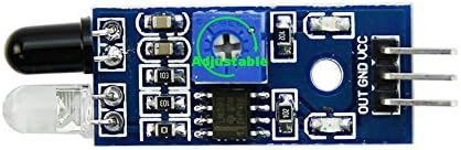 Осојоо 10 ПАРЧИЊА Сензор За Избегнување Пречки Модул Со IR Пренос, Примање Цевка и Фотоелектричен Прекинувач За Arduino Smart Car