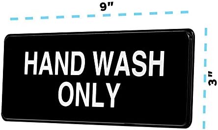 Алпски индустрии само знак за миење на рацете - издржлив квалитетен самостојно wallид плакард w/ видливо писмо и симбол за ресторани, бизниси, мијалници за бања и прос?