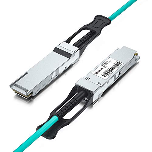 40G QSFP+ AOC Кабел-40GBase Ethernet Активен оптички кабел, QDR, MMF за Force10 CBL-QSFP-40GE-20M, 20-метар
