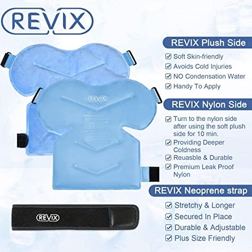 Revix XL рамо мраз пакет за ротаторски манжетни и гел мраз пакет за повреди на грбот