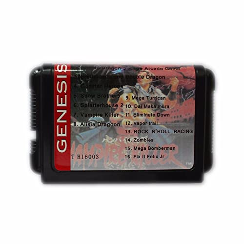 Супер игра 16 во 1 16 -бит картичка за игра за MD за Sega Mega Drive за Genesis