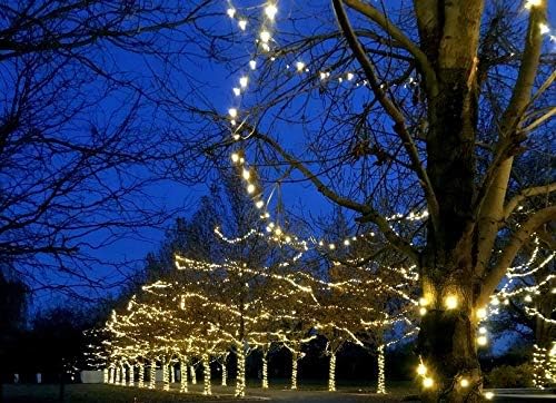 Новости светла Топло бело LED Божиќни низа светла - UL наведен затворен/ надворешен светлосен сет W/ 100 мини сијалици за новогодишна