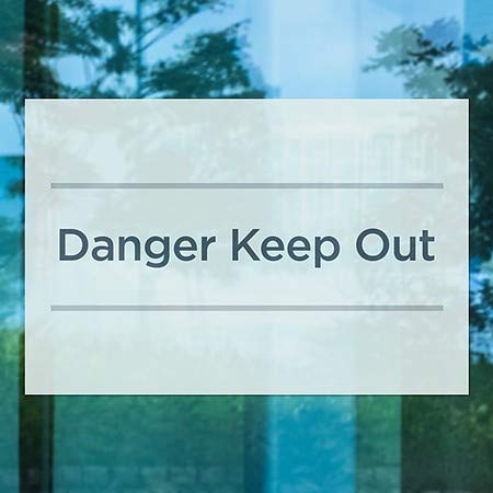 CGSignLab | Опасност држете се надвор -Базичен затегнување Врвот на прозорецот | 30 x20