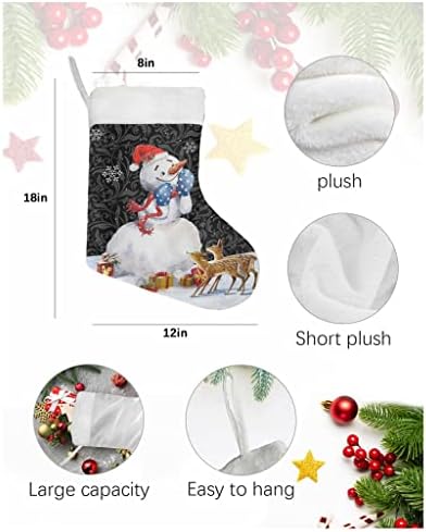 WXBDD Божиќ Снежничари Божиќни чорапи Нова Година Подароци Кенди Кенди Божиќни украси за домашно дрво што висат украси