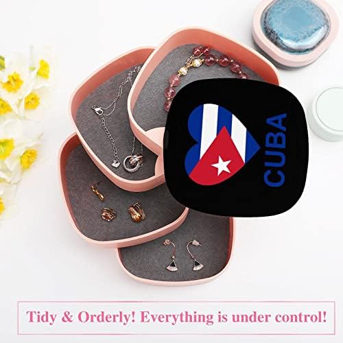 Љубов Куба Накит Организатор Ѓердани Носителот Обетка Патување Накит Кутија За Складирање Подарок За Жени