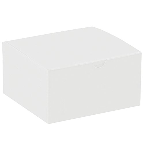 Авидити Кутии За Подароци, 5 х 5 х 3, Бели Кутии За Лесно Склопување, Добри За Празници, Родендени и Специјални Прилики