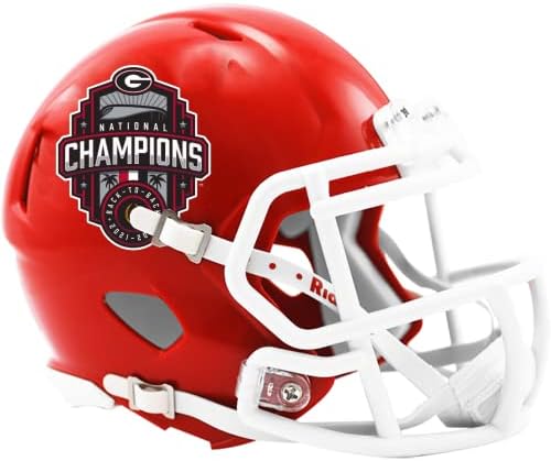 Collegeорџија Булдогс колеџ Фудбал Плеј -оф 2022 Национален шампион револуција Брзина Мини фудбалски шлем