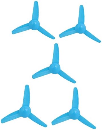 X-Dree 5pcs пластика 3 комбе RC Airplane Propeler Propeler лопатка 3-инчи сина (пластика од 5 парчиња 3 комбе 3 комбе RC Airplane Prop Elica