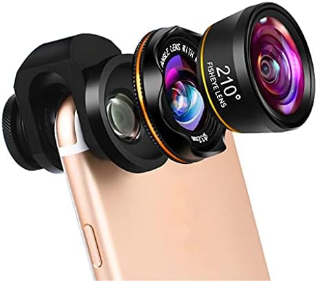 Mxiaoxia Universal 3 во 1 Комплети за леќи за телефонски фотоапарати 210 степени леќи за очите на риба 0,6x широк агол 15x макро леќи за повеќето
