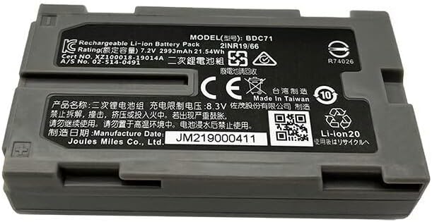 BDC71 Батерија За Gm-52 Вкупно Станица 7.2 V BDC71 2993mAh Li-јонски Батерија Пакет
