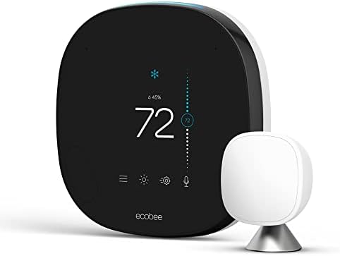 Ecobee3 lite Smartthermostat, Black & Ecobee Smartthermostat Smart Thermostat Voice Control, црна