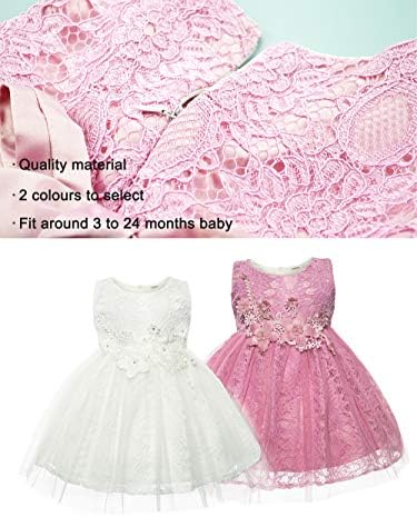 Циеларко бебе девојче фустан за новороденче чипка венчаница фустани за 0-24 месеци