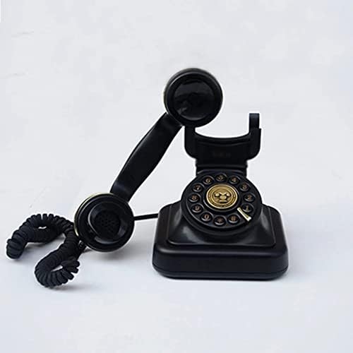 Телефонски фиксни телефони SDFGH, за домашен стил Антички телефонски телефонски телефон со мути-функција фиксна телефон мини телефон