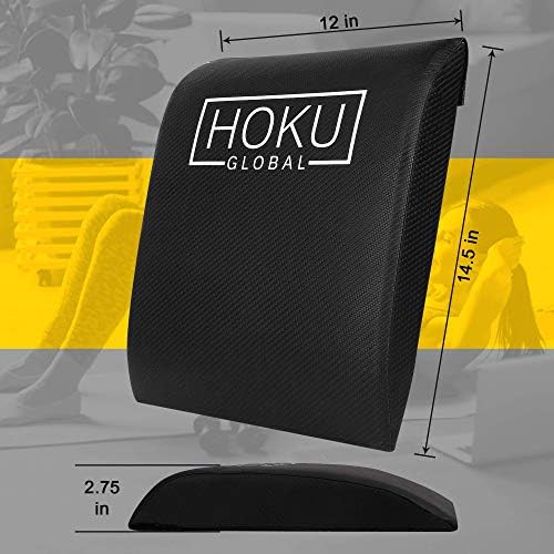 Hoku Global AB Mat со опсег за тренингот со жолта отпорност - опрема за вклопување во целосна движење за абдоминална седна и поддршка на долниот дел