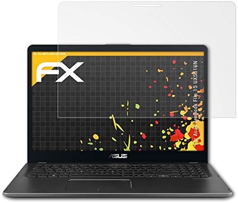 Заштитник на екранот Atfolix компатибилен со Asus Zenbook Flip 15 UX561UN филм за заштита на екранот, анти-рефлективен и шок-апсорбирачки FX FX FASTOR Film