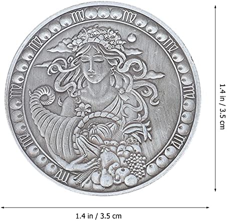 ТОЈАНДОНА 2 парчиња 12 Соѕвездие Комеморативна Монета Метал Девица Монета Антички Двострани Хороскопски Среќа Гатање Монета