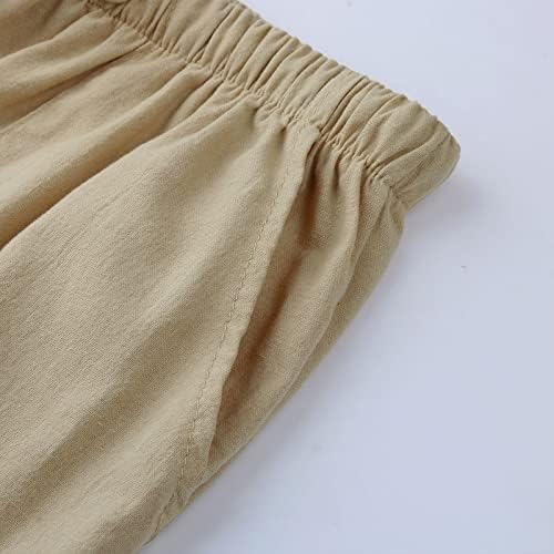 Miashui рамни предни панталони машки обични цврсти панталони, панталони, целосна должина лабава пантолона копче за џеб, влечење, случајна