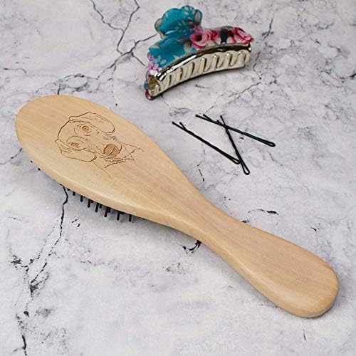 Азида „Симпатична Дашунд“ дрвена четка за коса
