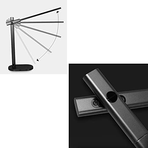 - биро ламба за заштита на очите табела за ламба железо црна LED прилагодување на преклопување допир 3 светлина 6 датотека затемнување 5 декорација на температура на б