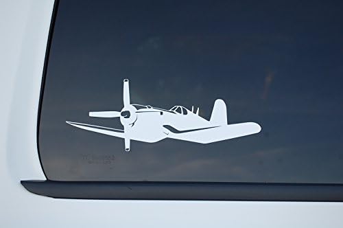 Корсаир Авион налепница Винил Деклас Изберете боја !! 8 x 3 Варбирд морнарички борбен авион на воен автомобил прозорец лаптоп