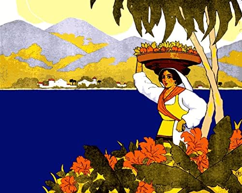 Колекција на плакат за гроздобер за патувања-Јамајка-Ван-ГО КОМПАТ ЗА БИЗНИК ЗА БИДЕР 40x50см без рамка