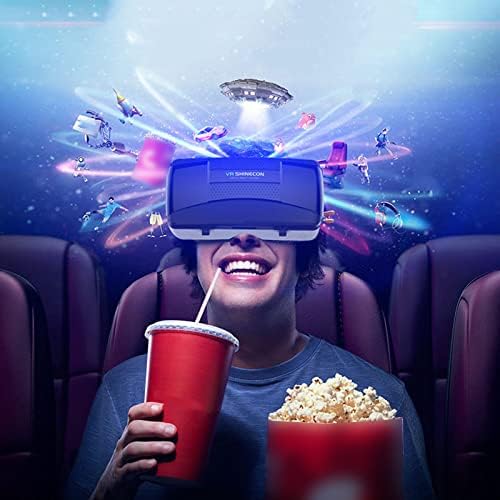 3Д ВР Очила, 360 ° Панорамски Извонредно Искуство Виртуелна Реалност Очила Слушалки, За Видео Филмови &засилувач; Игри Безжичен Bluetooth Компатибилен