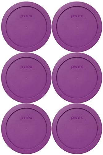 Пирекс Пакет - 2 Предмети: 7201-КОМПЈУТЕР 4-Чаша Трн Виолетова Пластична Храна За Складирање Капак, Направени ВО САД