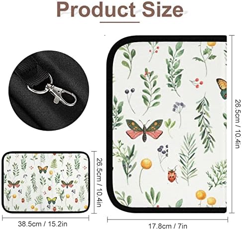 Фанистар Пеперутка Градина Мала Алатка Торба Пренослив Преклопен Алатка За Поправка Складирање Организирајте Торбичка Со Патент