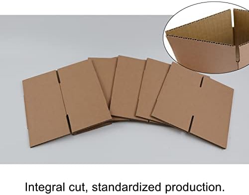 Кутии за испорака на сончање 4x4x4 инчи мали брановидни картонски кутии, 25 пакувања